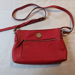 Anne Klein Red/Coral Handbag/Purse